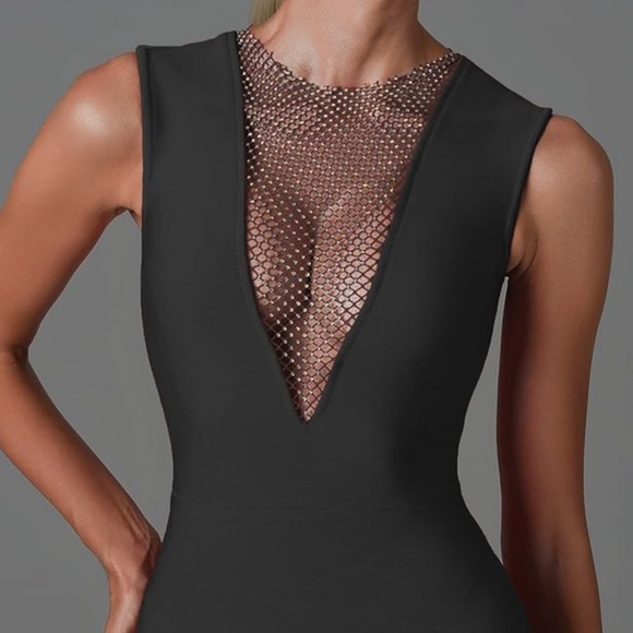 Bella Barnett - Aaliyah Mesh BodyCon Mini Dress - Picture 2 of 13